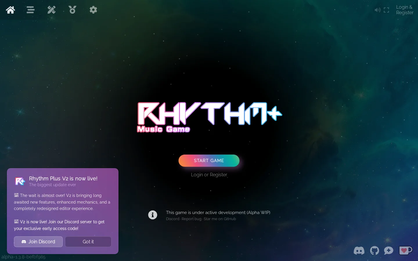 Rhythm Plus Homepage screenshot