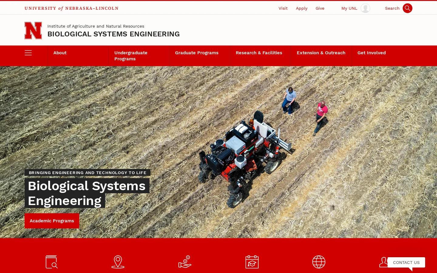 Biological Systems Engineering | Nebraska Homepage screenshot