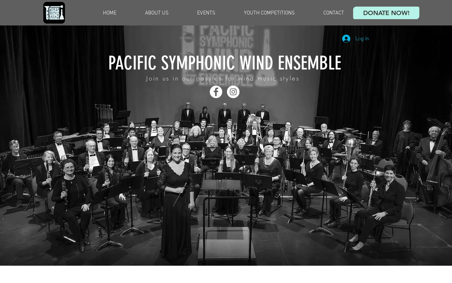 Vancouver BC Wind Ensemble | Pacific Symphonic Wind Ensemble | British Columbia Homepage screenshot