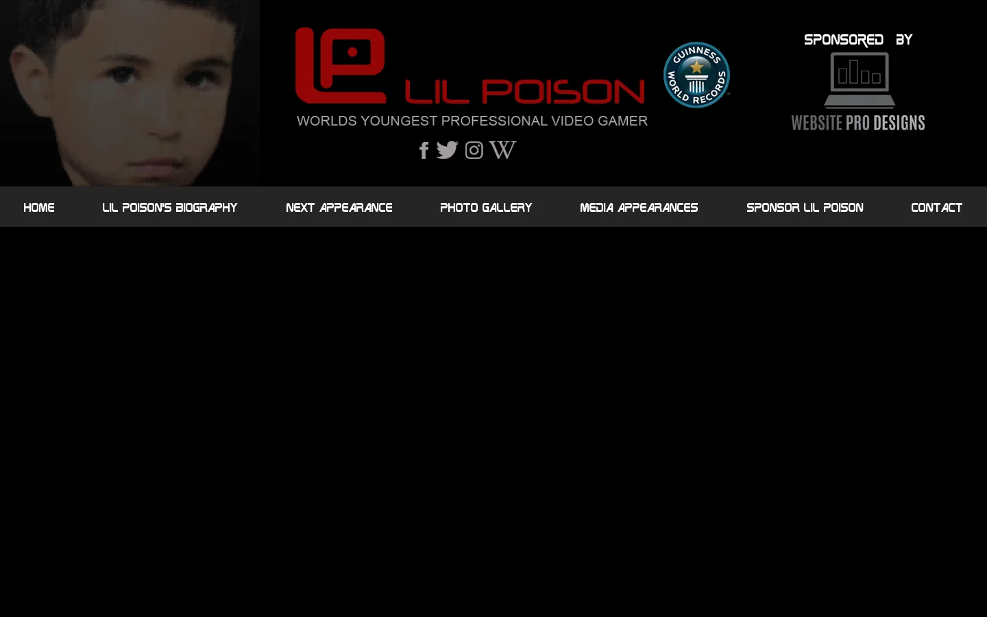LiL Poison Homepage screenshot