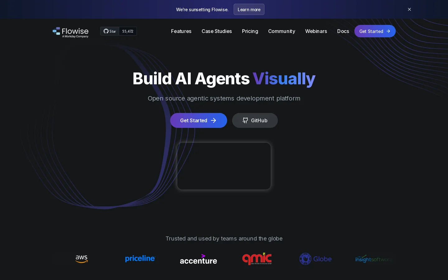 Flowise - Build AI Agents, Visually Homepage screenshot