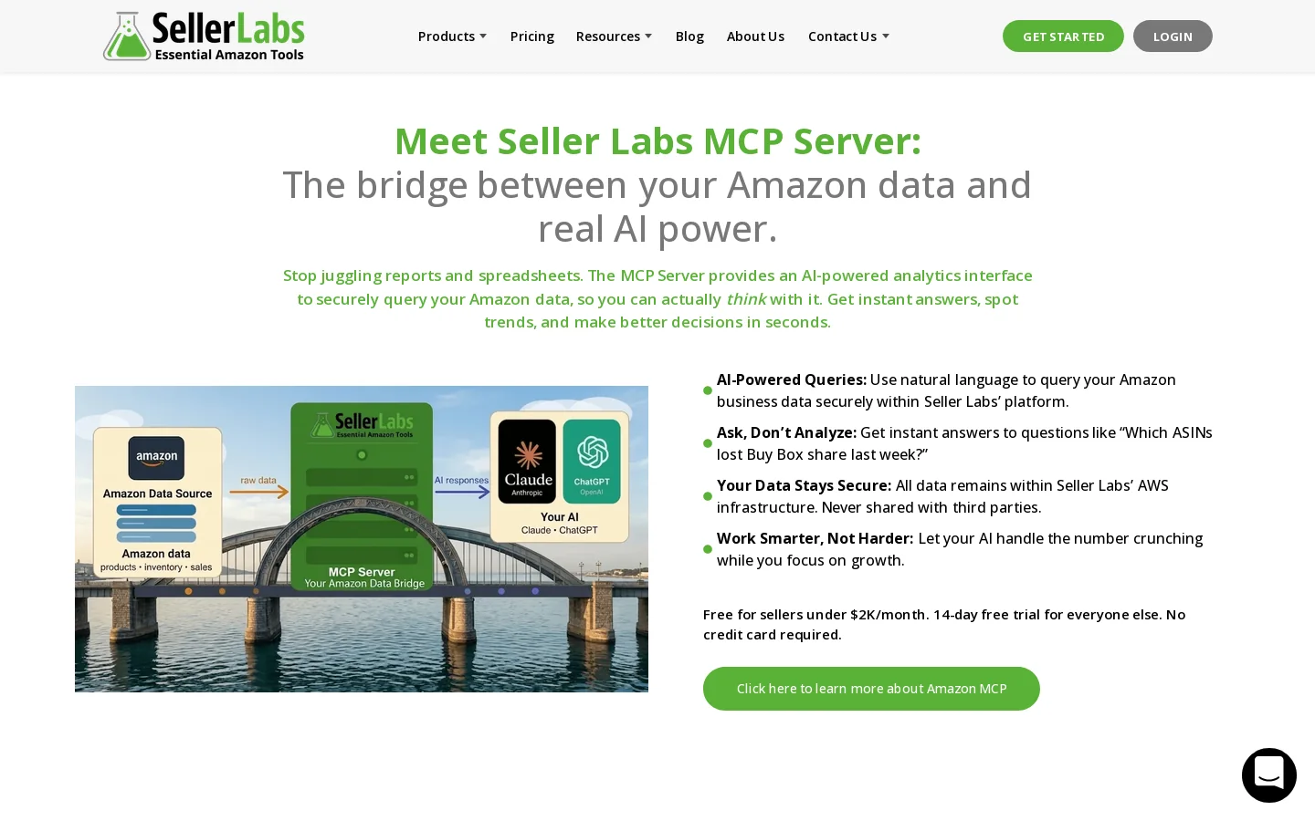 Seller Labs Homepage screenshot