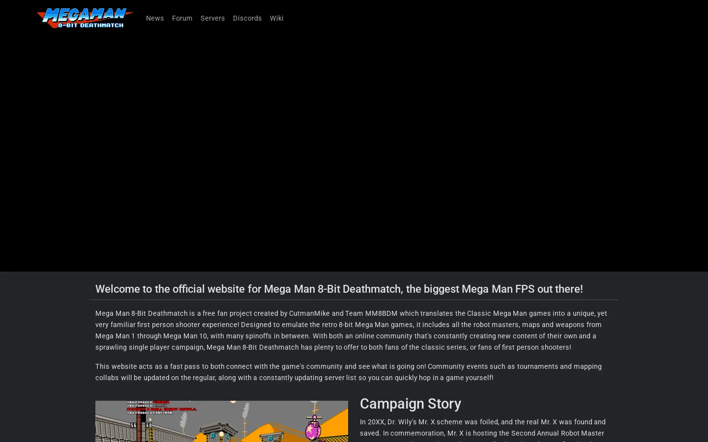 Mega Man 8-Bit Deathmatch | Home Homepage screenshot