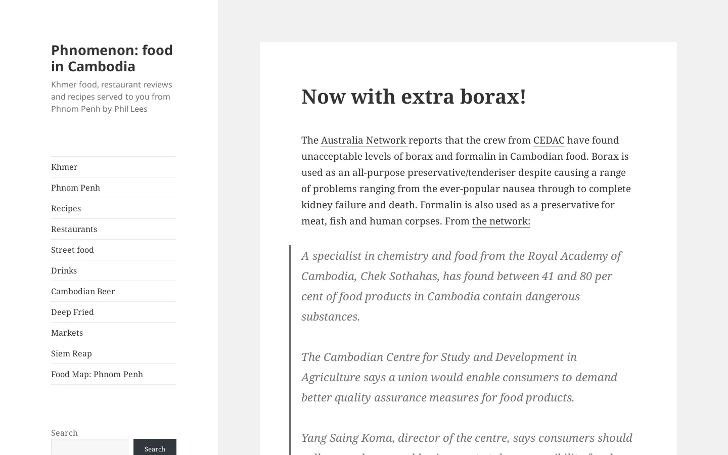 Phnomenon Homepage screenshot