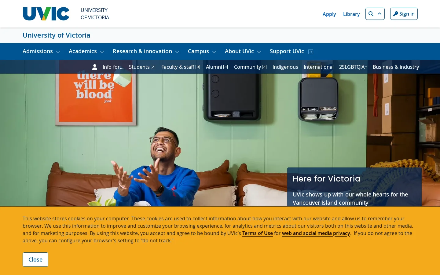 Home - Mechanical Engineering - University of Victoria Homepage screenshot