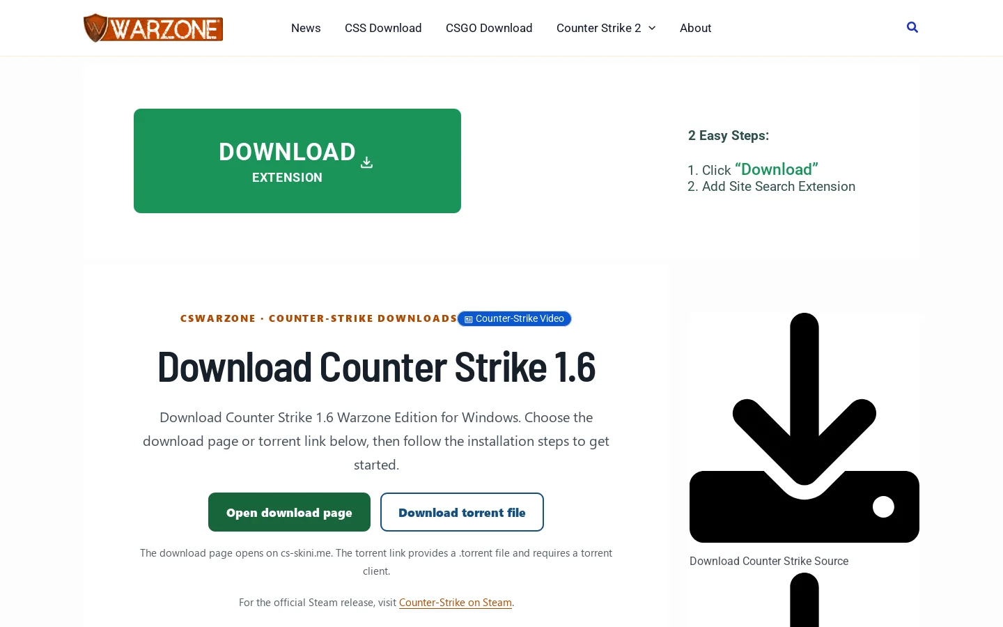 CSWARZONE Homepage screenshot