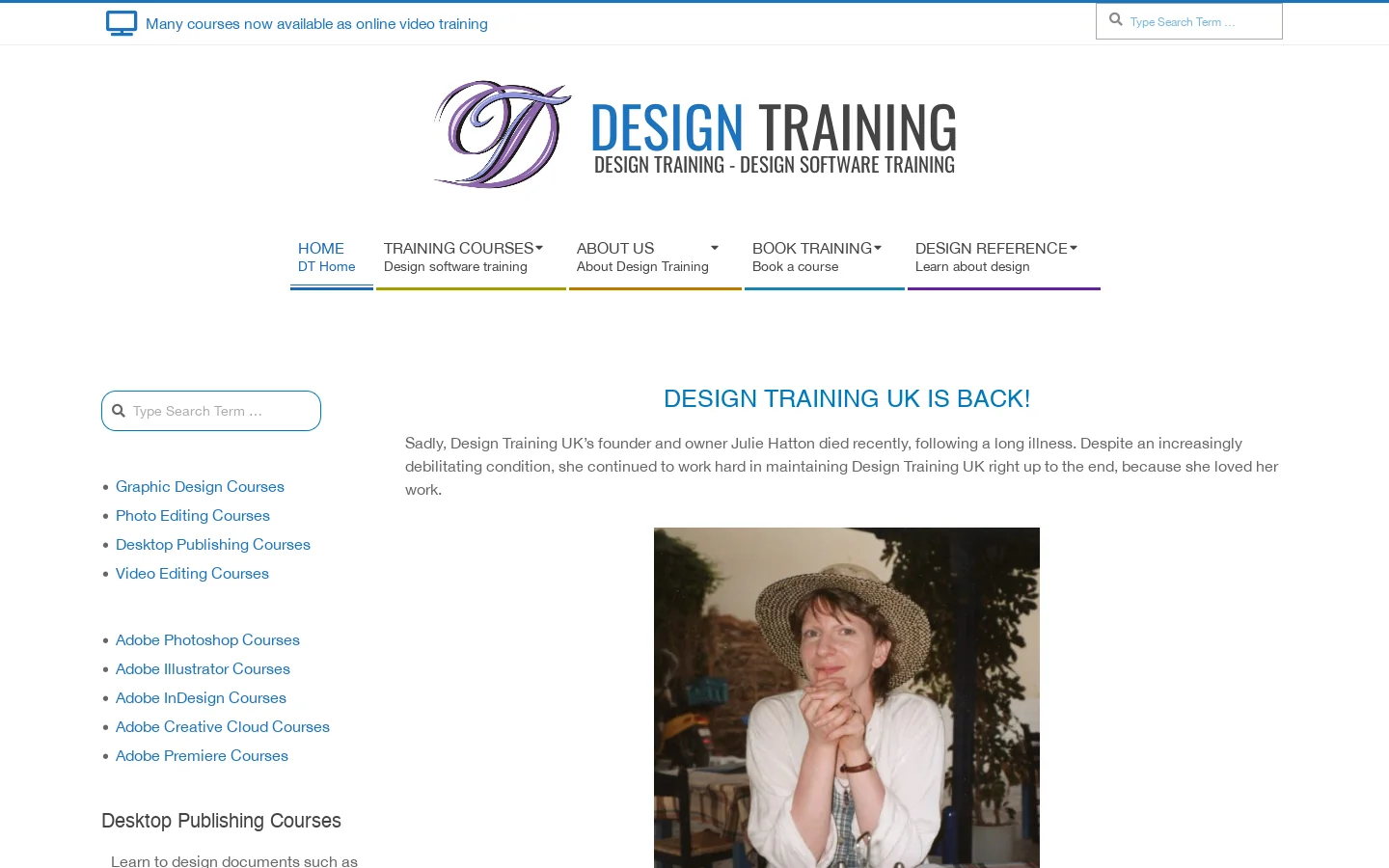 Design Training | On-Site Design Software Courses in UK Homepage screenshot