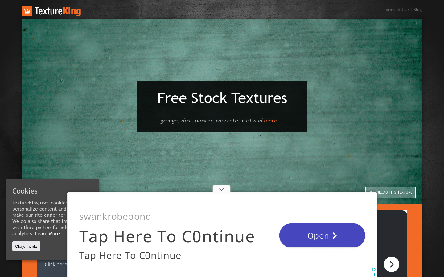Free Textures from TextureKing Homepage screenshot