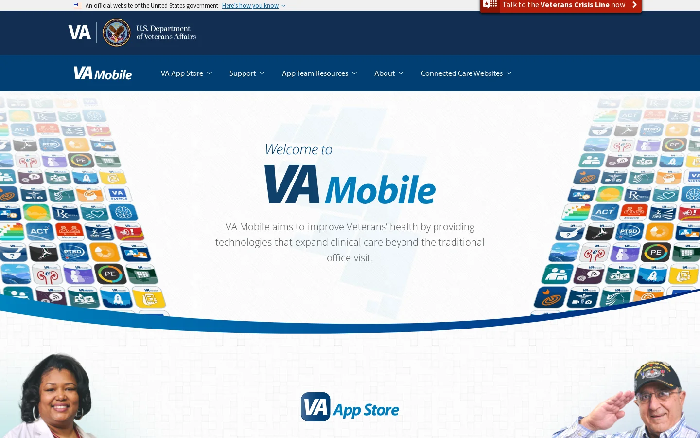 Home Page | VA Mobile Homepage screenshot