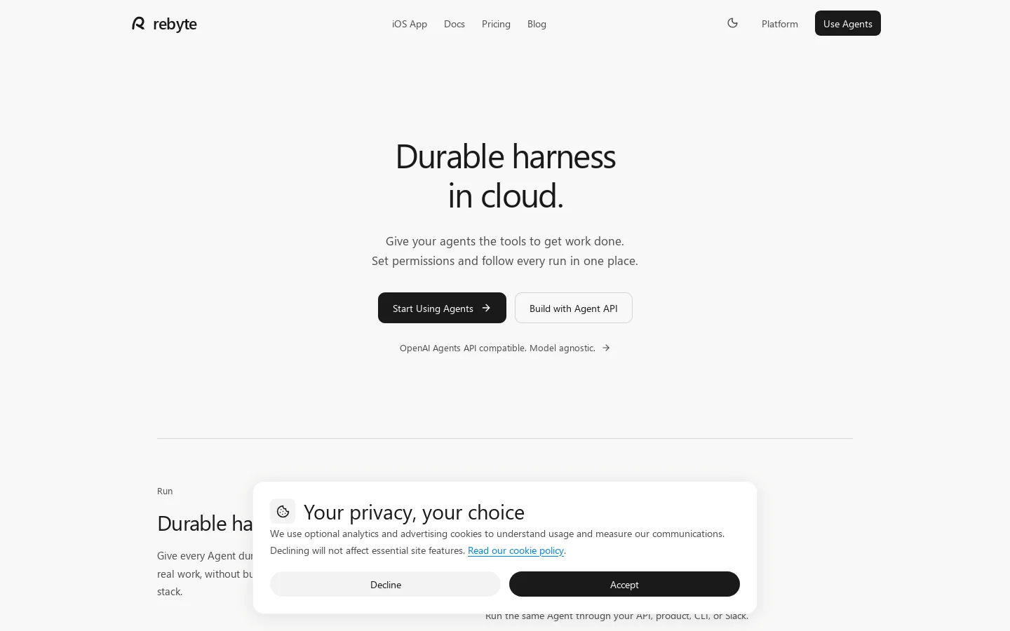 rebyte.ai Homepage screenshot