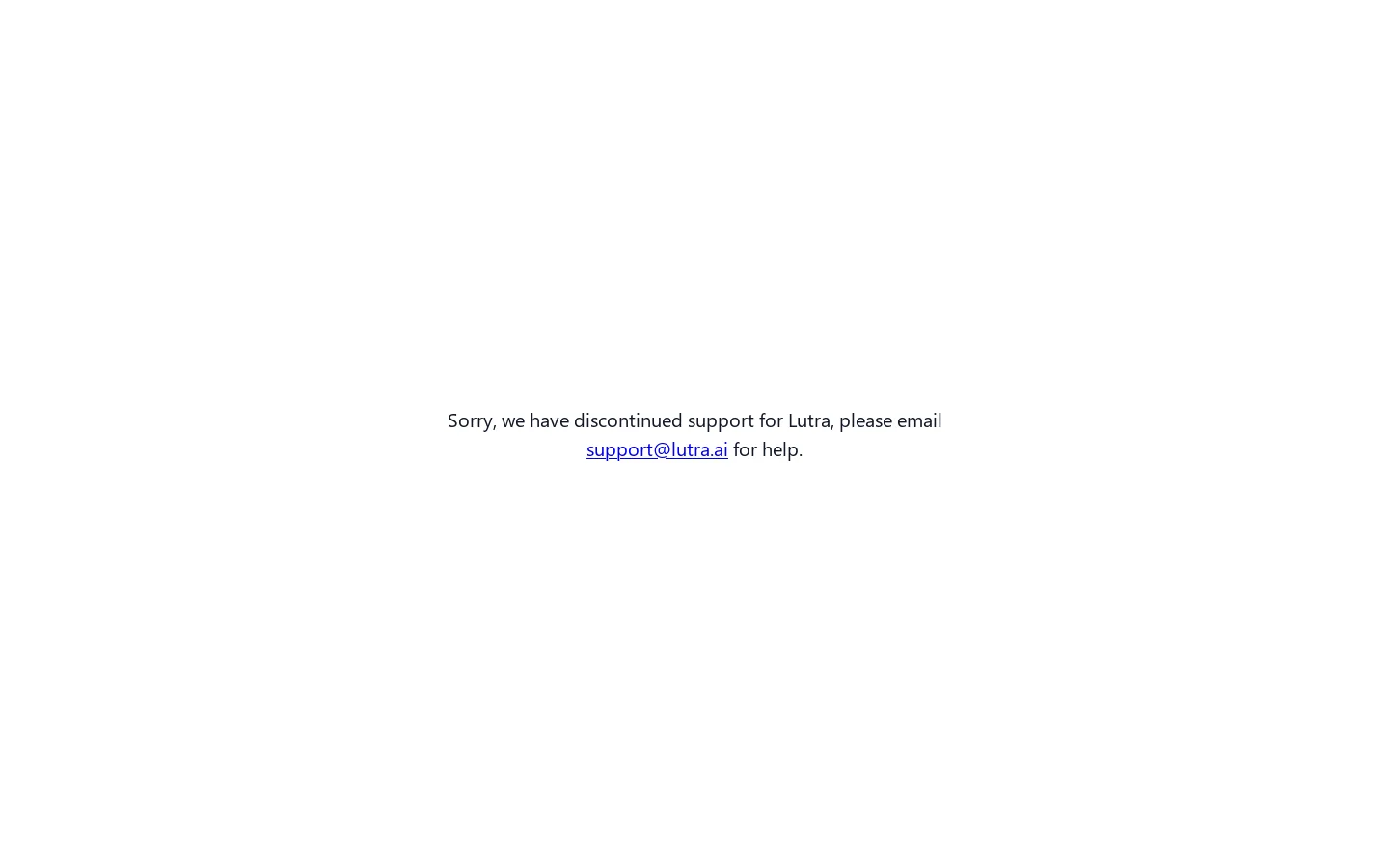 Lutra Homepage screenshot