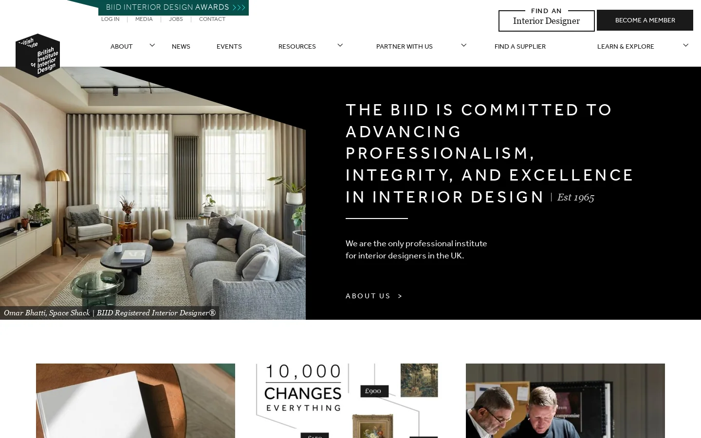 British Institute of Interior Design Homepage | British Institute of Interior Design Homepage screenshot