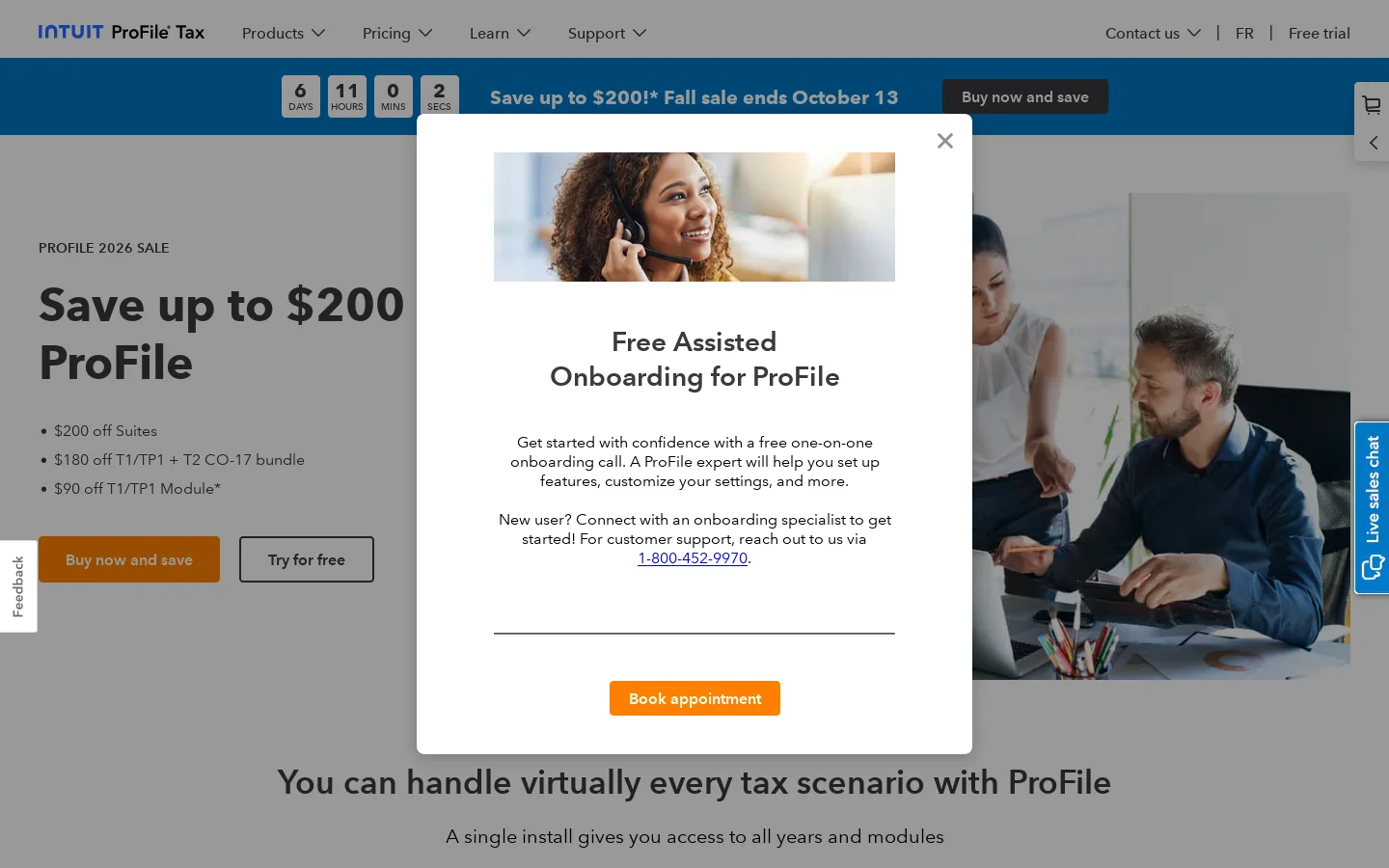 ProFile Homepage screenshot
