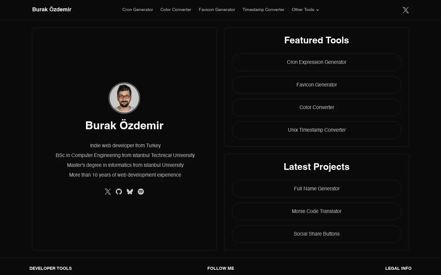 Color Converter & Manipulator - HEX, RGB, HSL, HSV, CMYK, OKLCH Homepage screenshot