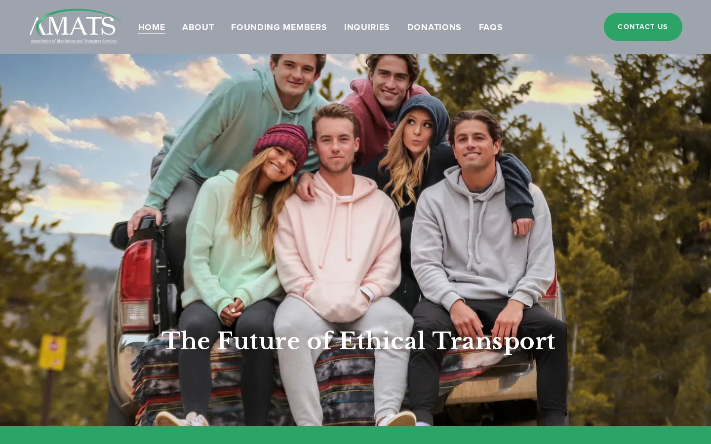 AMATS Homepage screenshot