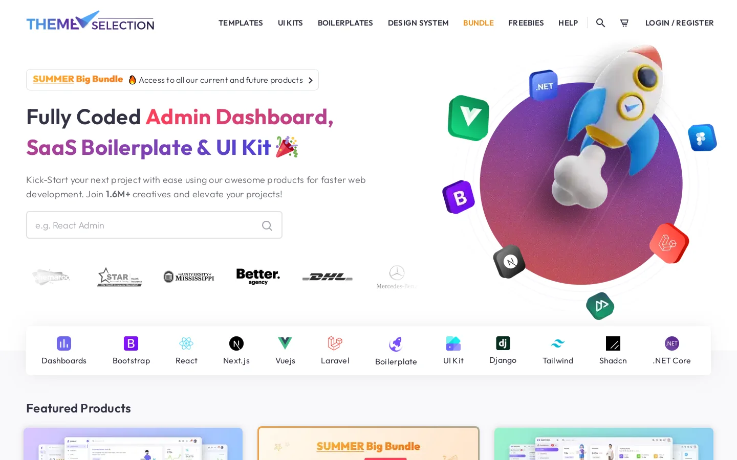 ThemeSelection Homepage screenshot