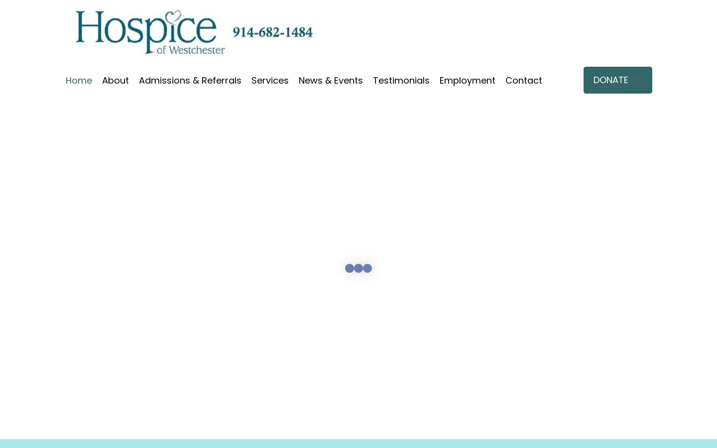 Hospice Of Westchester Homepage screenshot