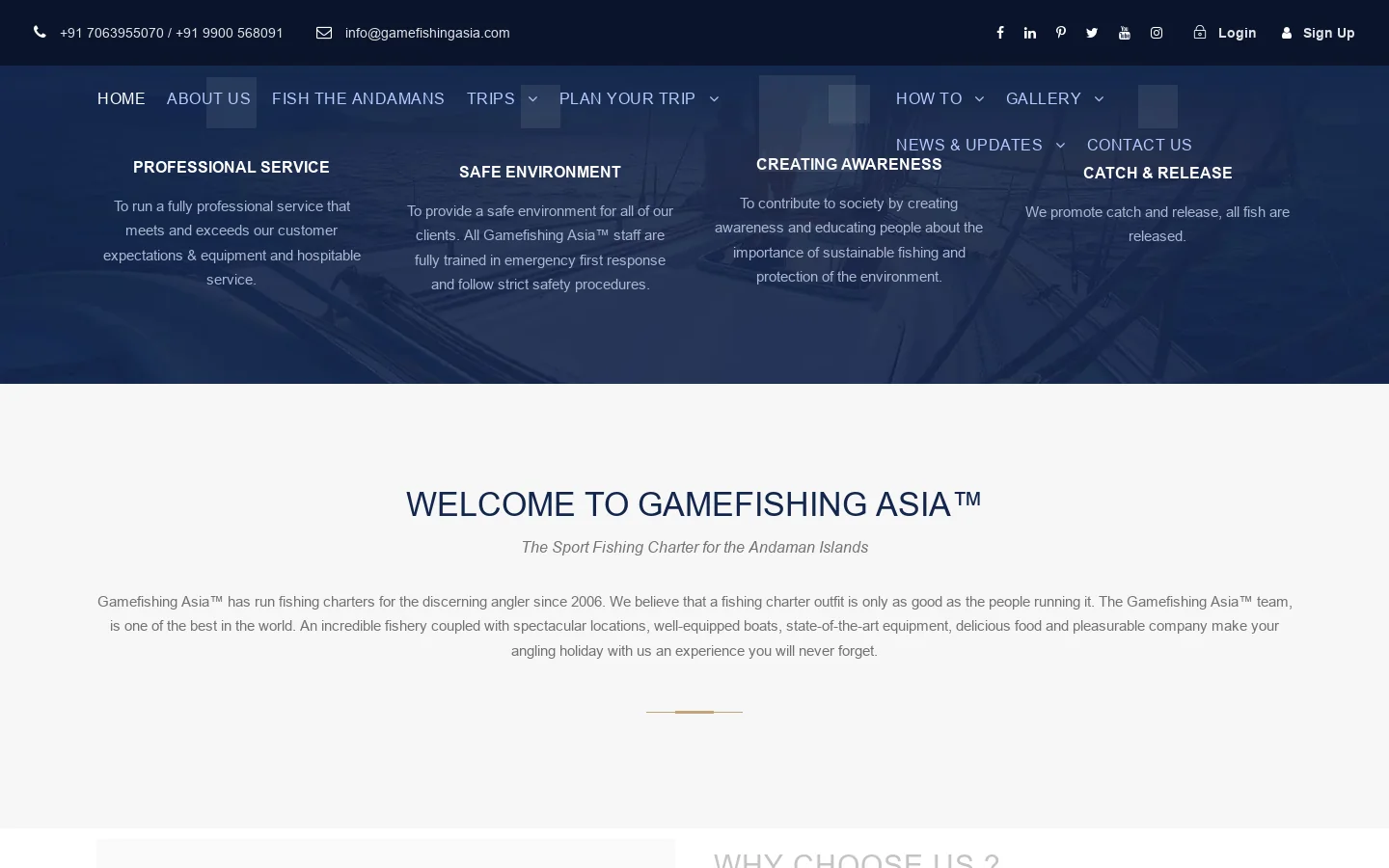 Gamefishing Asia™ Homepage screenshot
