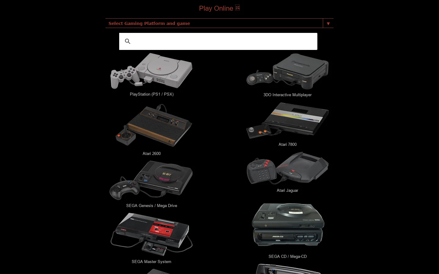 Play Online 🕹️ Homepage screenshot