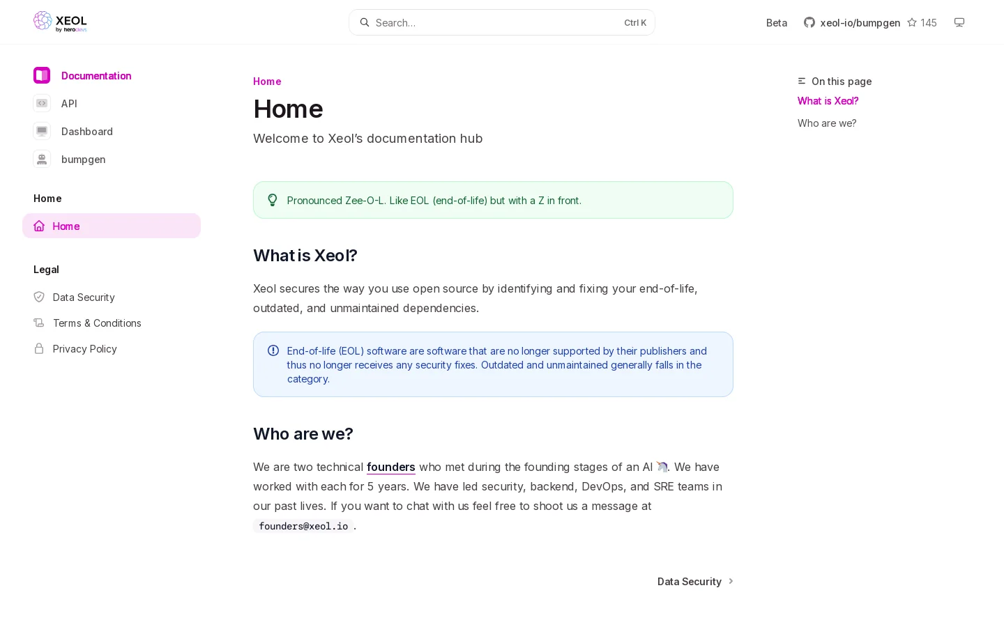Home - Xeol Homepage screenshot
