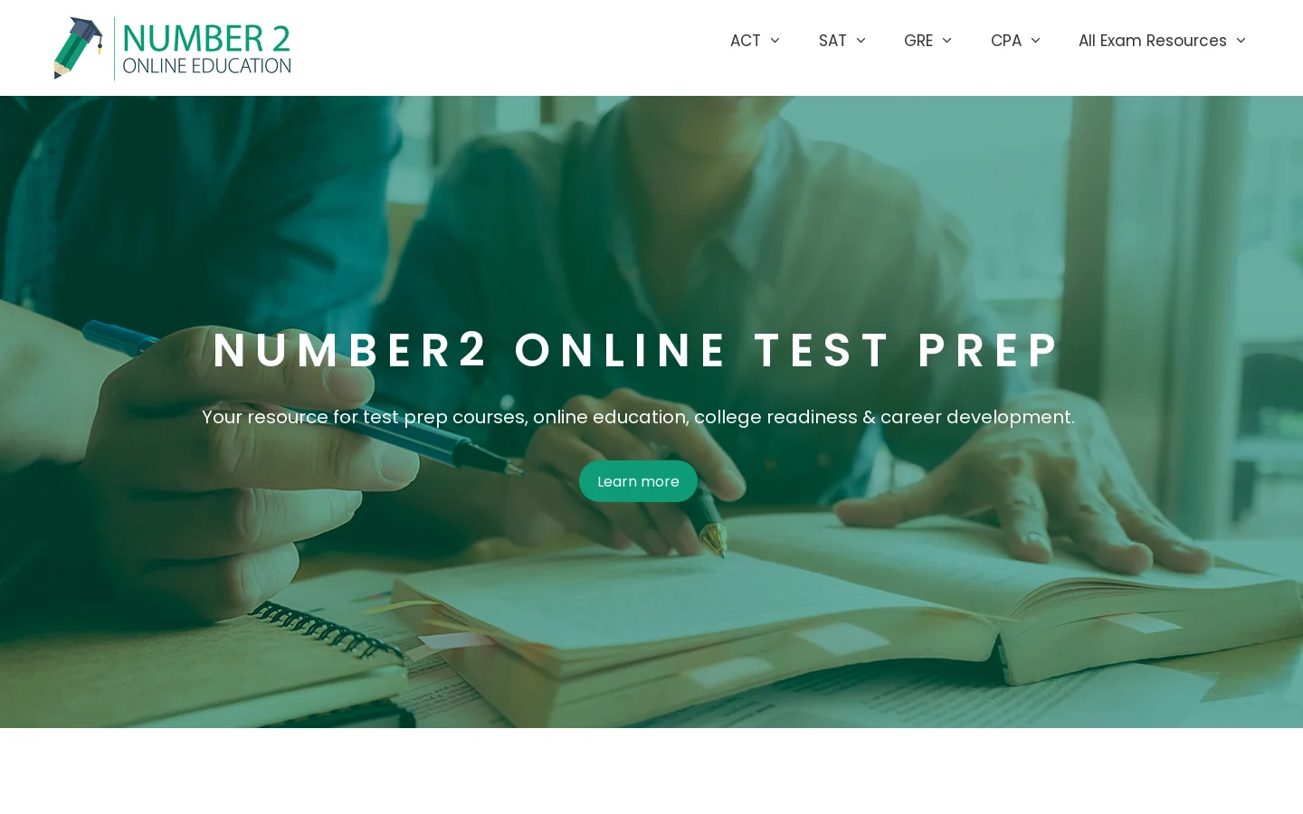 Number2 Homepage screenshot