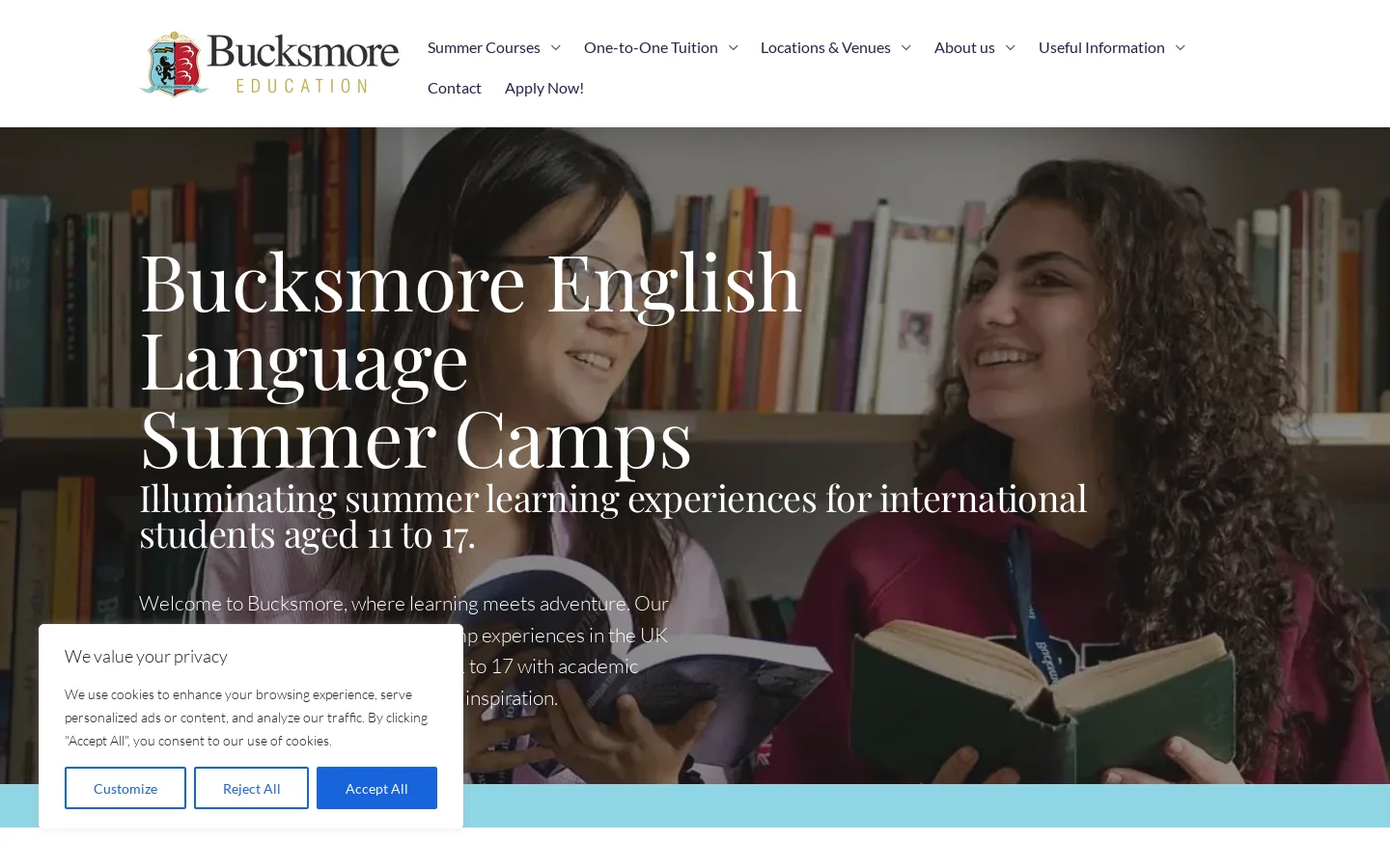 Bucksmore Education Group Homepage screenshot