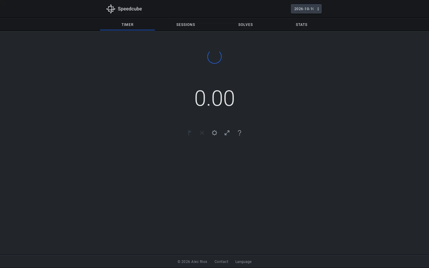 Speedcube Homepage screenshot