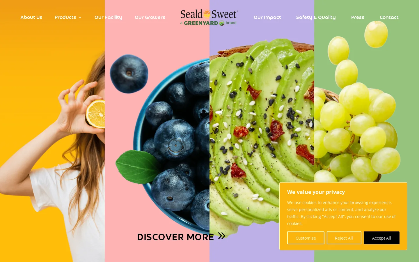 Seald Sweet Homepage screenshot