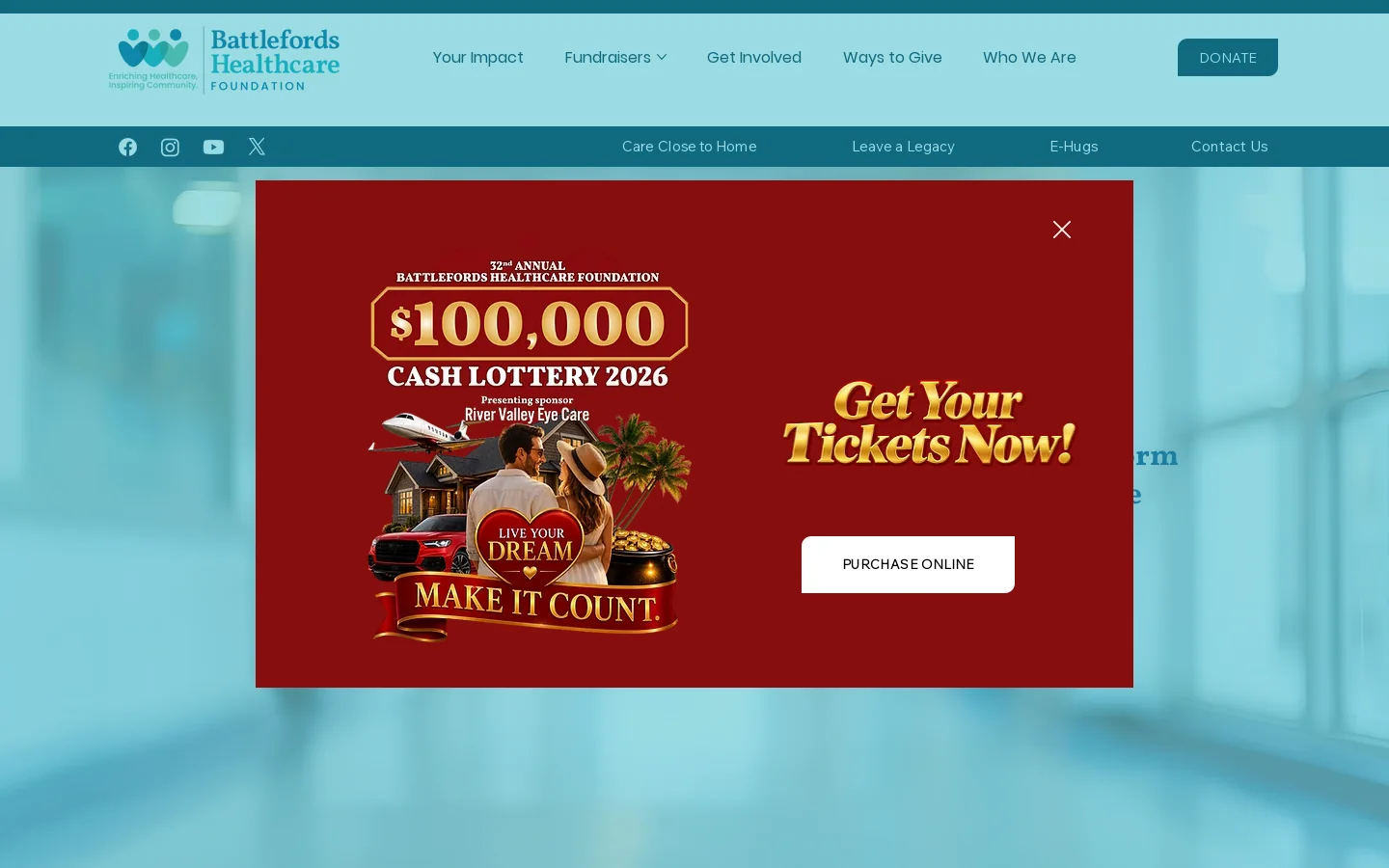 Battlefords Healthcare Foundation Homepage screenshot