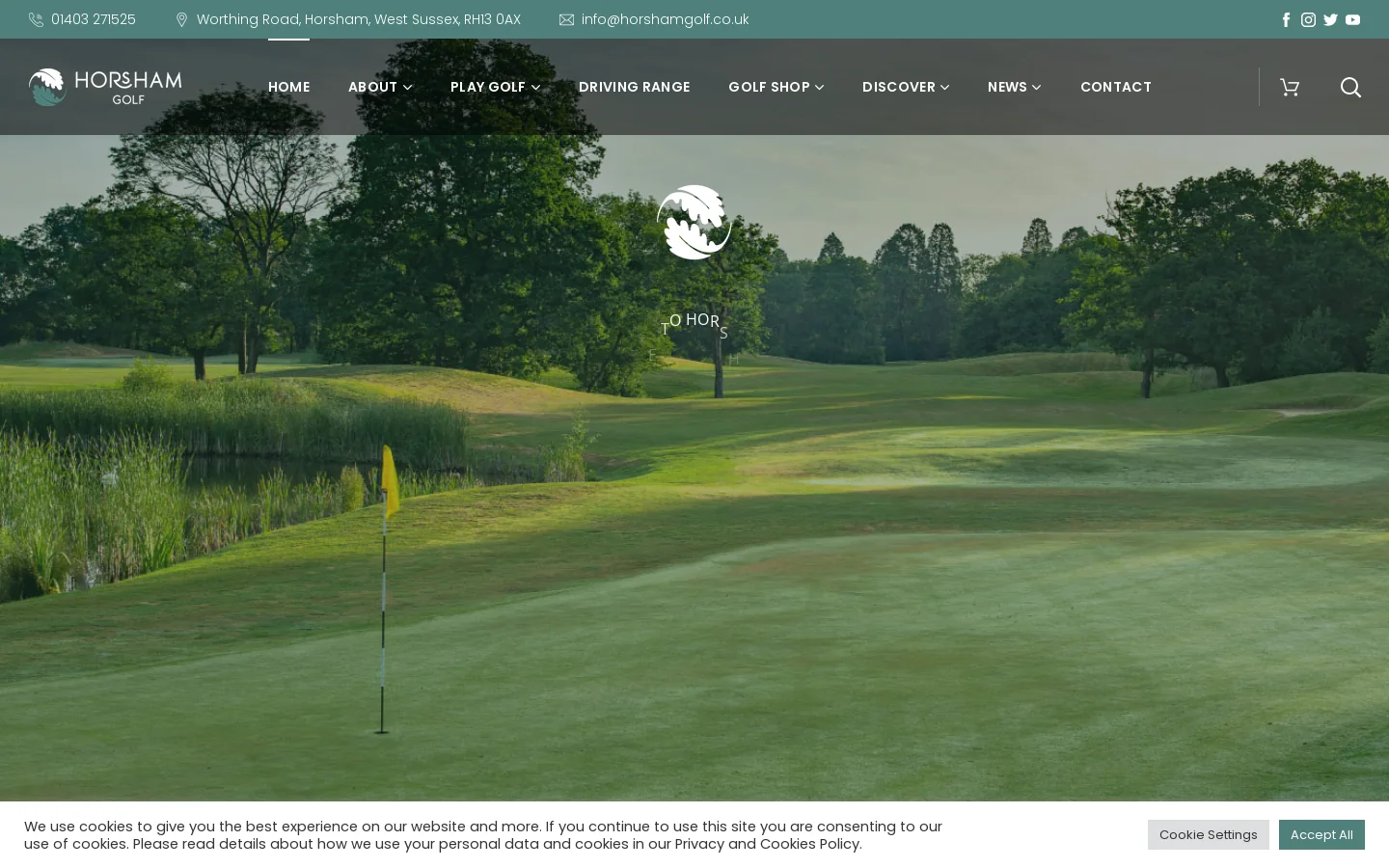 Welcome to Horsham Golf | Golf Course | West Sussex Homepage screenshot