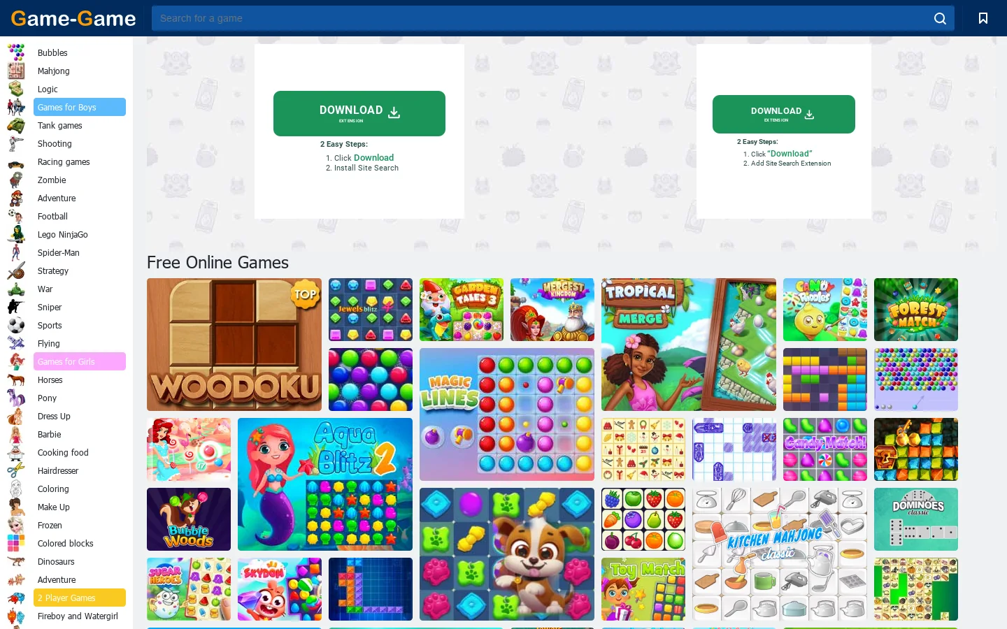 Online Games — Free Online Games Game-Game Homepage screenshot