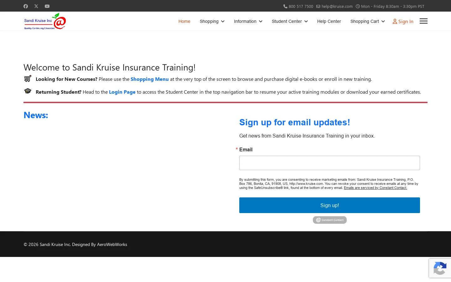 Home Homepage screenshot