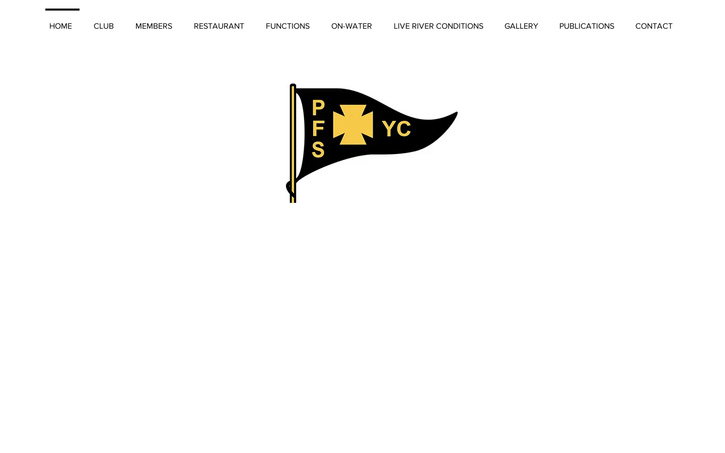Perth Flying Squadron Yacht Club: Home Homepage screenshot