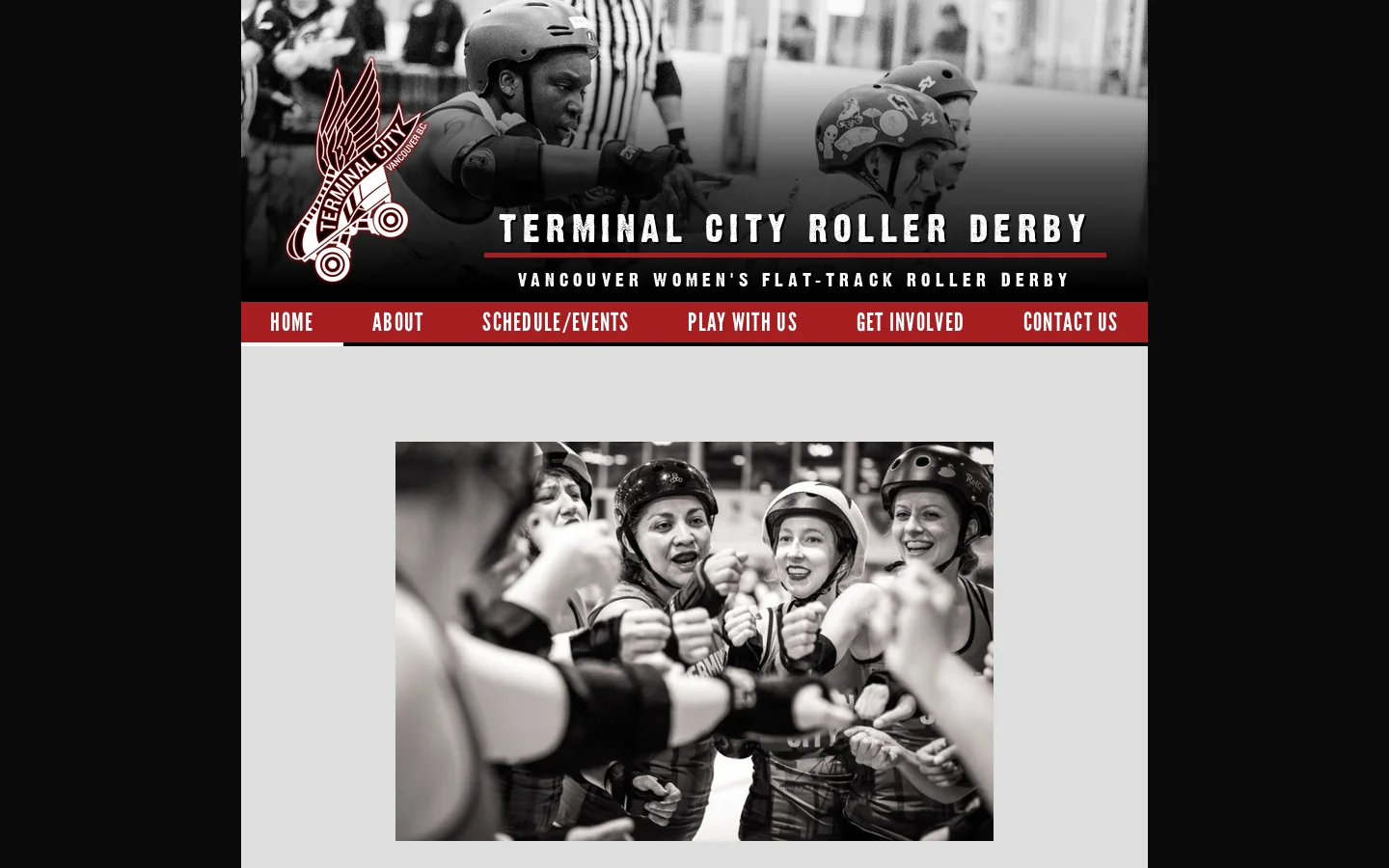 Home - Terminal City Roller Derby Homepage screenshot