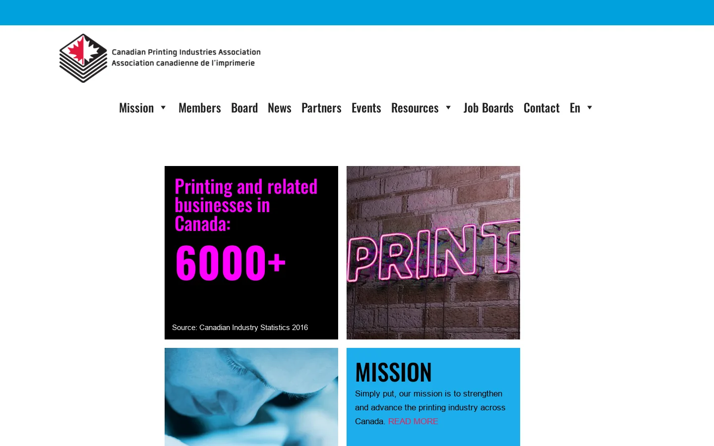 CPIA/ACI Homepage screenshot