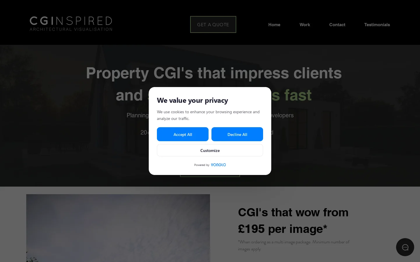 3D Architectural Visualisation | CGI Studio Homepage screenshot