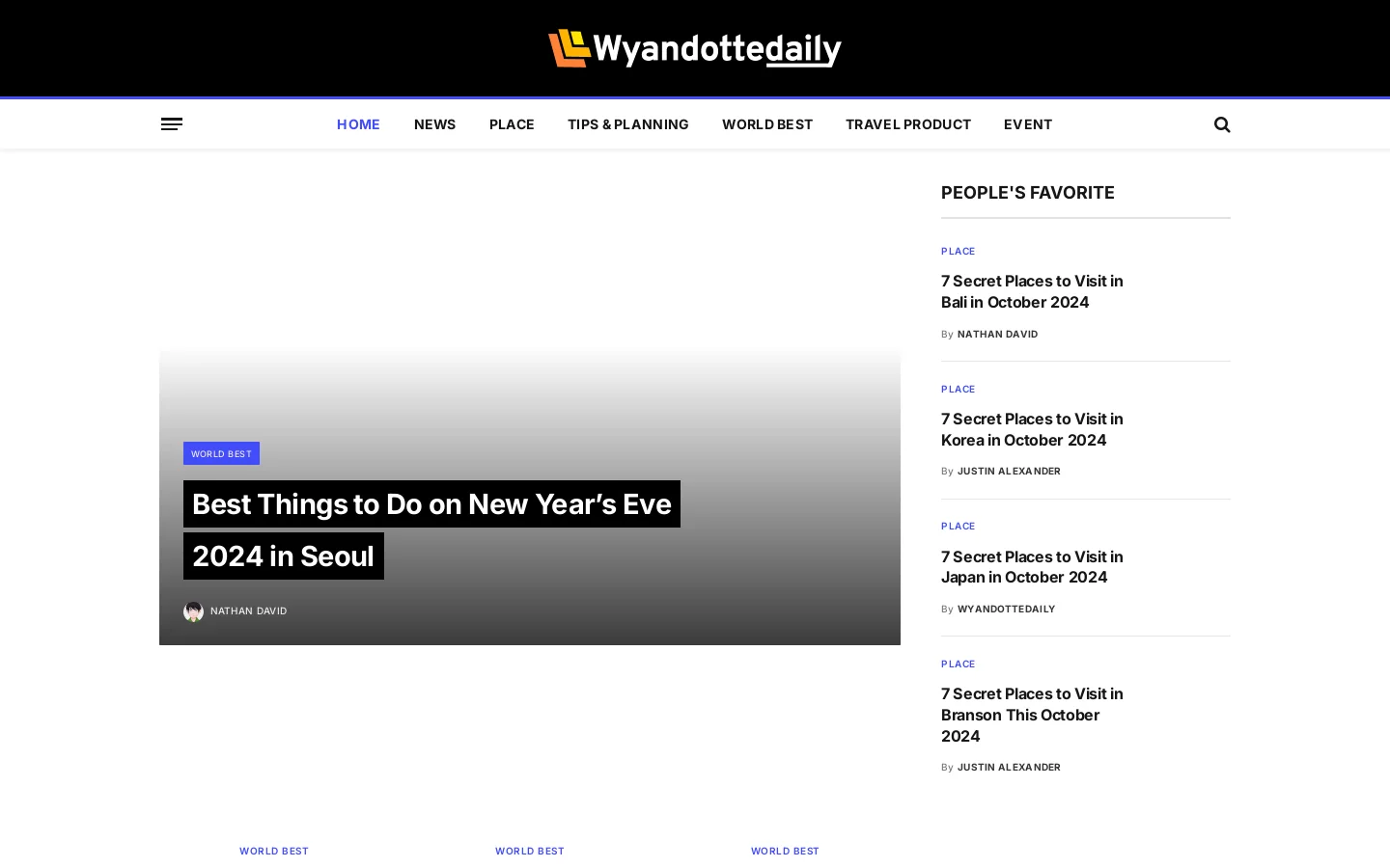 wyandottedaily.com Homepage screenshot