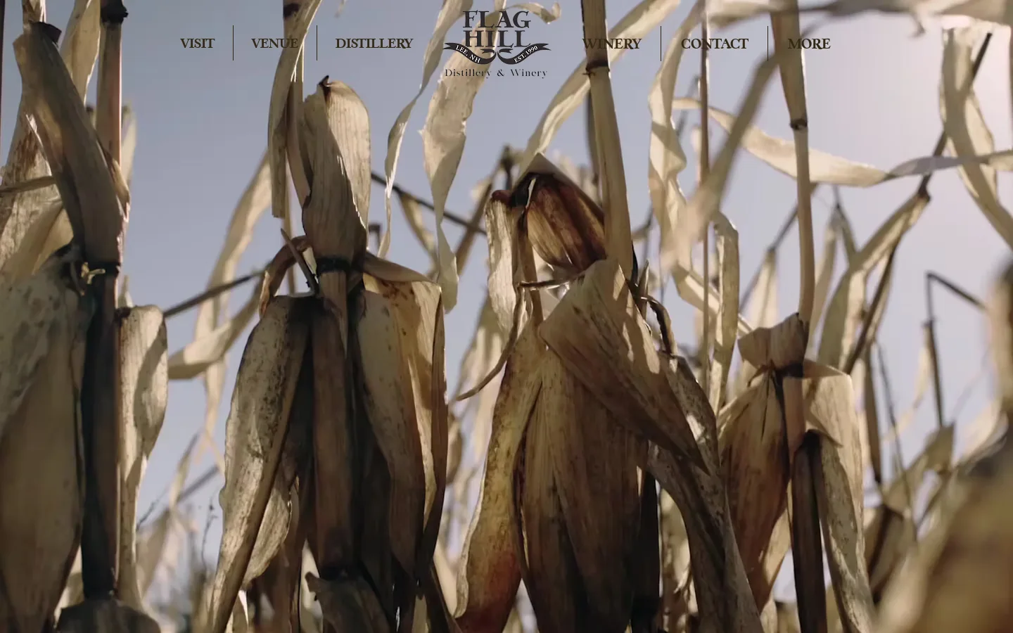 Flag Hill Distillery & Winery Homepage screenshot