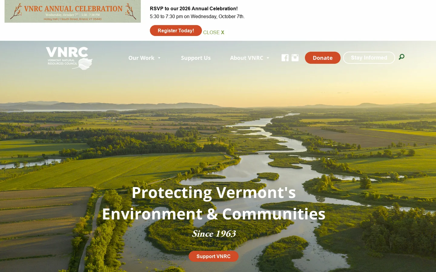 Vermont Natural Resources Council – Protecting Vermont's Environment since 1963 Homepage screenshot