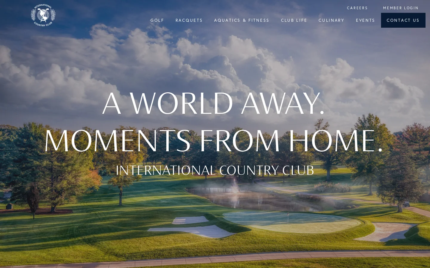 internationalcc.com Homepage screenshot