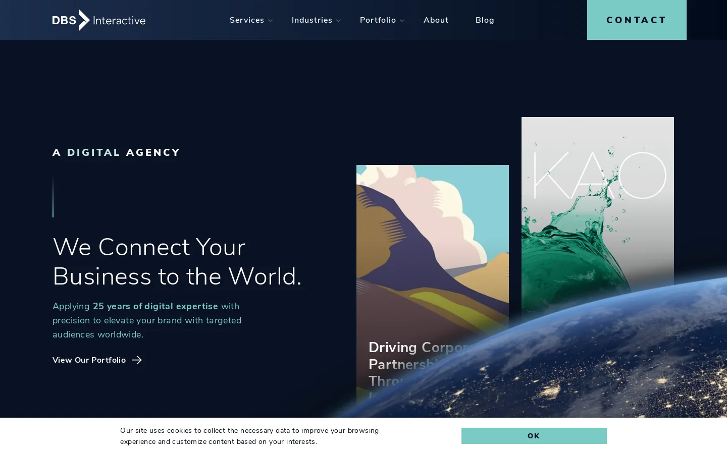 B2B Web Design & Digital Marketing Agency | DBS Interactive Homepage screenshot