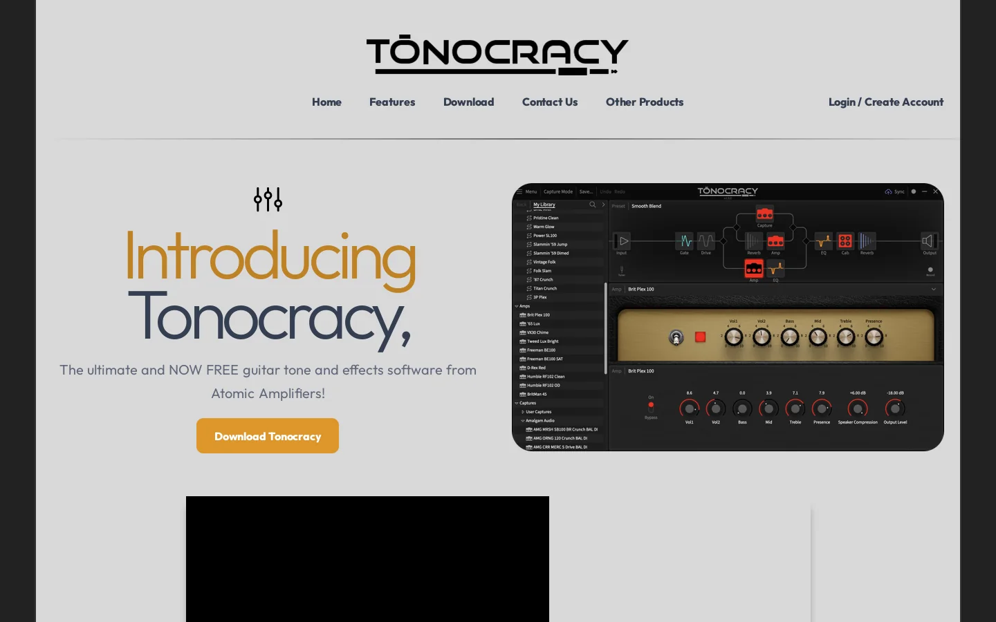 Tonocracy Homepage screenshot