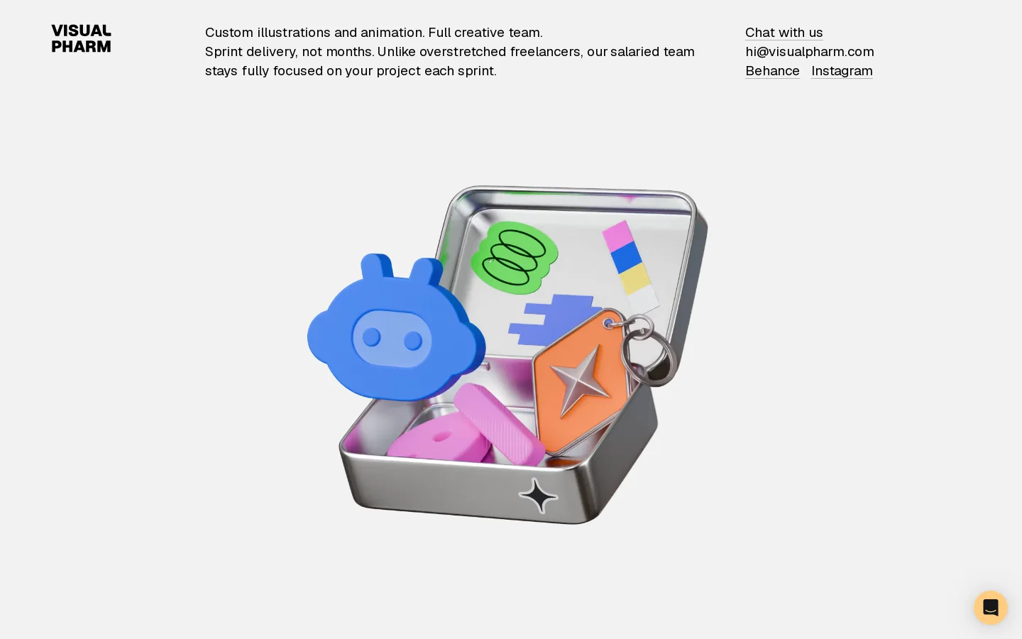 VisualPharm Homepage screenshot