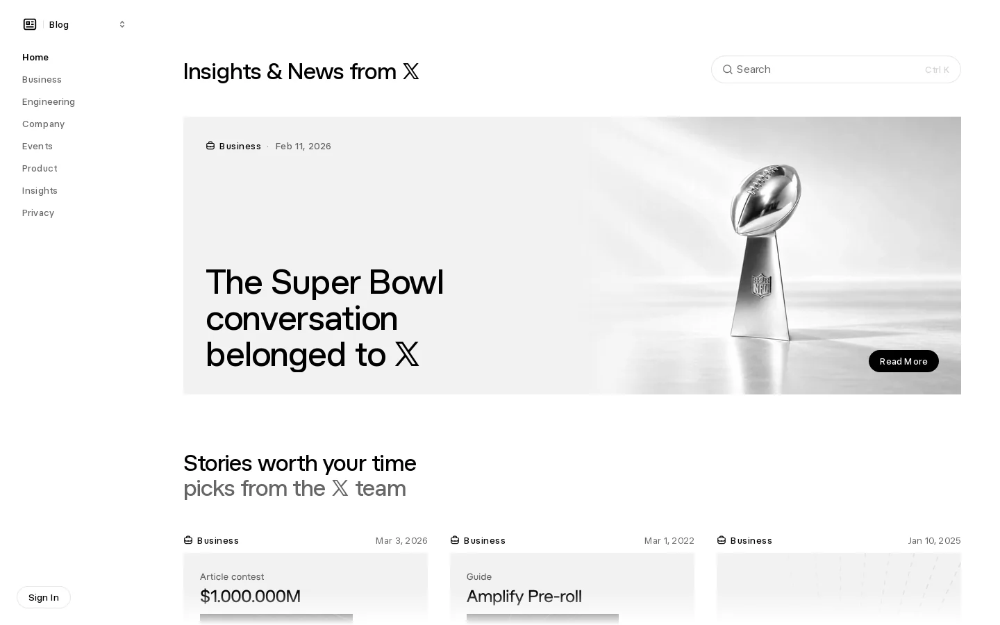 Homepage Homepage screenshot