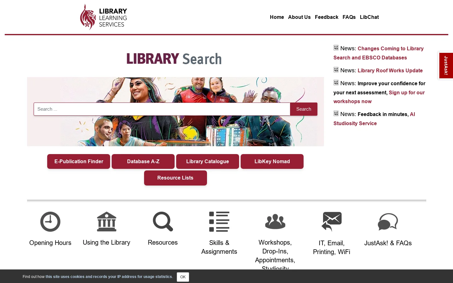 Home - DMU - LibGuides at De Montfort University Homepage screenshot