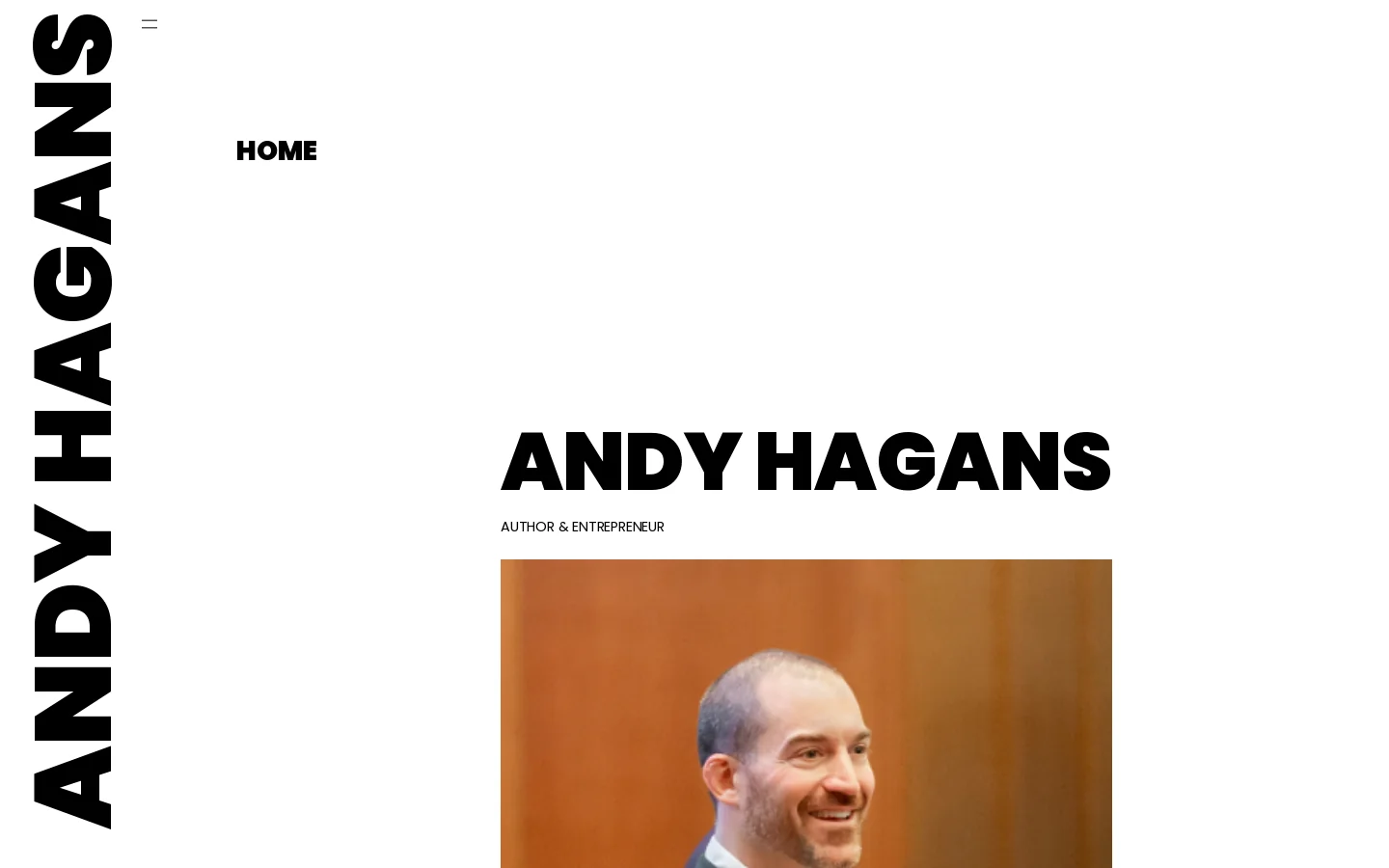 Andy Hagans Homepage screenshot