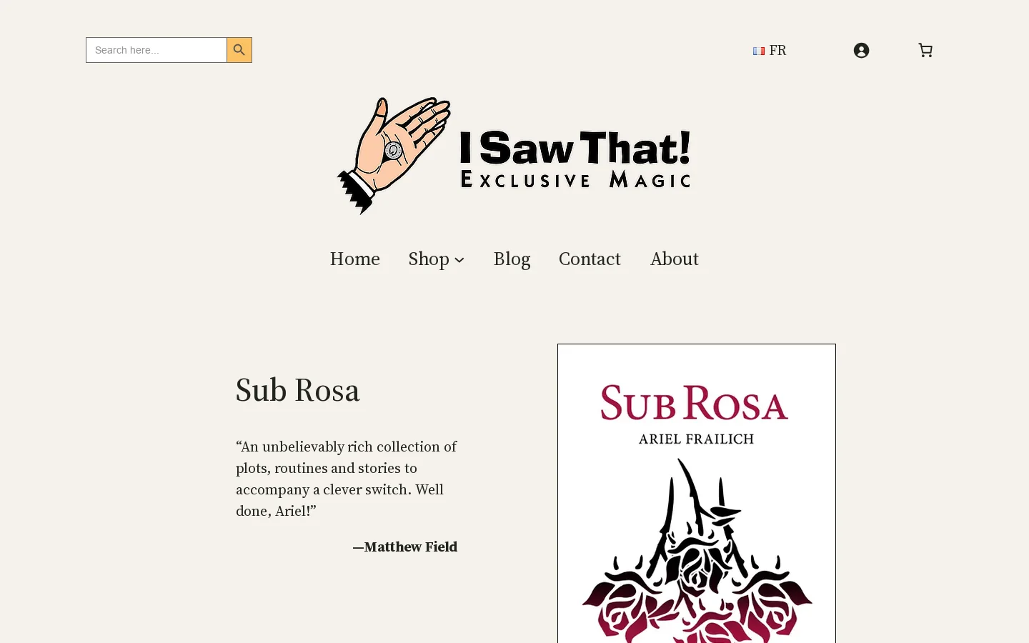 Home • I Saw That! Homepage screenshot