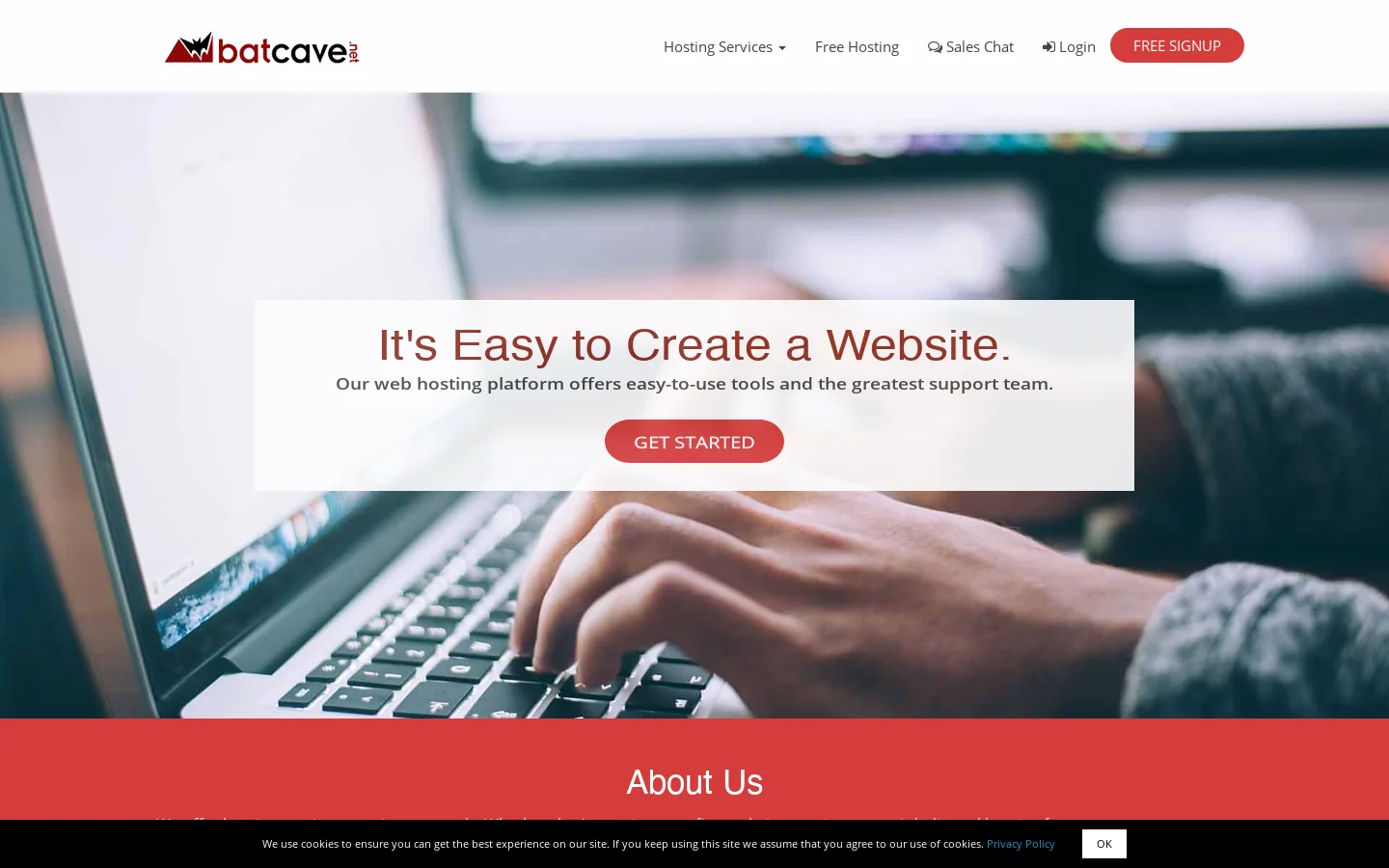 Batcave.net Homepage screenshot