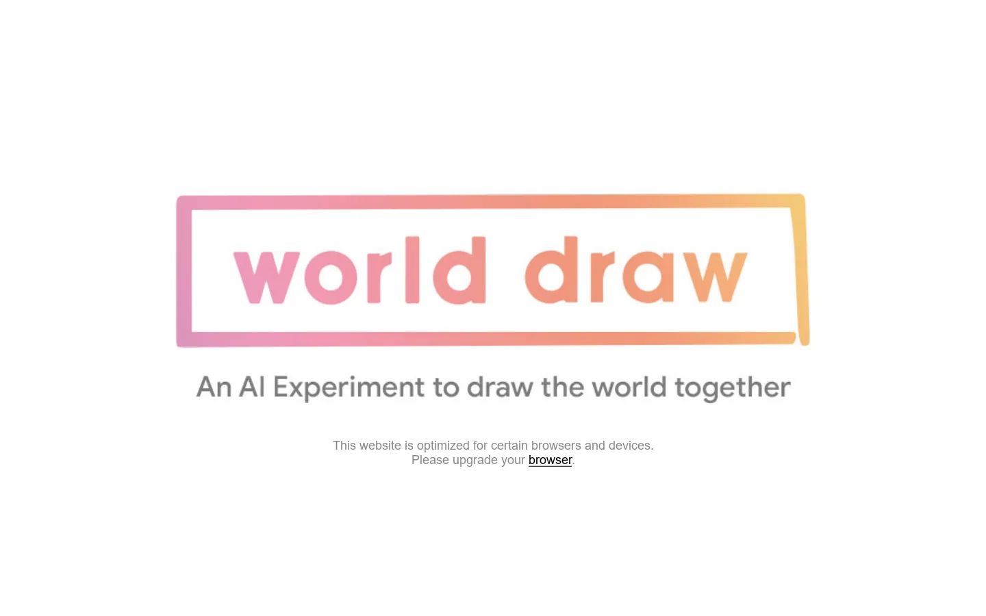 World Draw Homepage screenshot