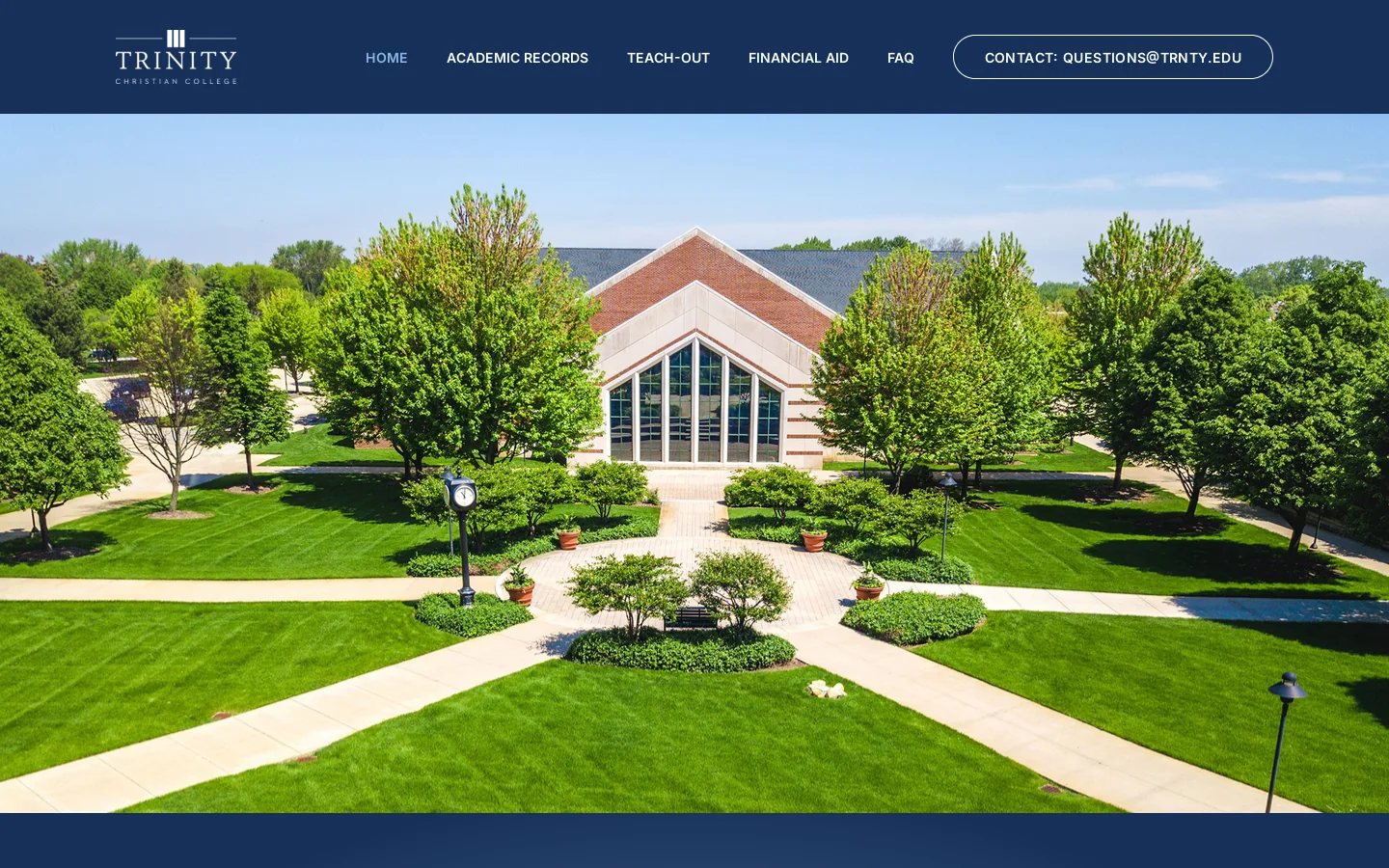 Home - Trinity Christian College Homepage screenshot